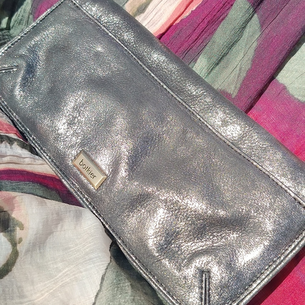 Botkier Platinum Leather Clutch - Picture 5 of 9